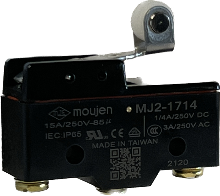MJ2-1714 Microswitch - Oil Tight - Sensitivity Adjustable Momentary Contacts - Single Pole -Double Throw 15A, 125, 250 or 480 VAC