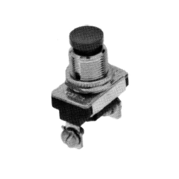 TPB22 Assorted Switches  Accessories  Push Button  SPST Normally Off  Black Button 3A  120V  15A  240V