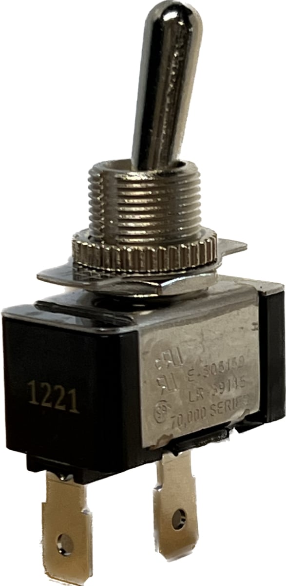 TS-711 Toggle Switches - SPST On-Off 0.25 Q.C. Tabs 20A 125VAC 10A - 250VAC