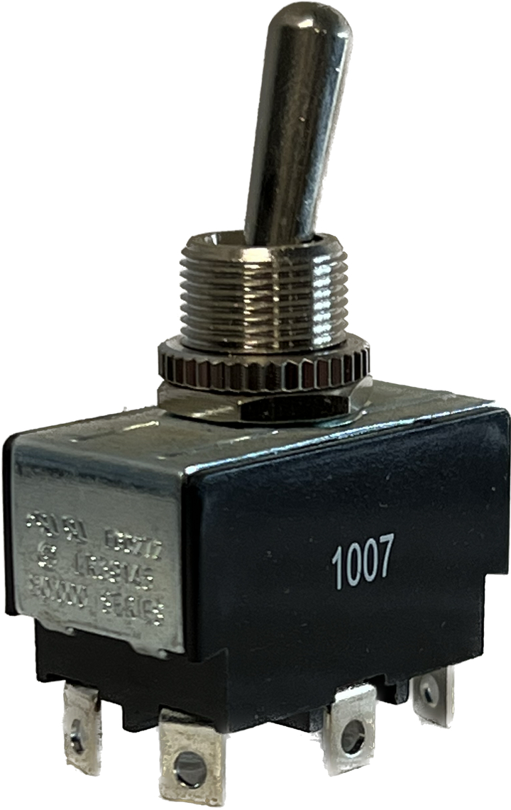 TS-727 Toggle Switches - DPDT On-On Solder Terminals - 20A - 125VAC 10A - 250VAC