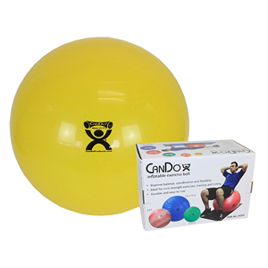 Picture of CanDo CanDo-30-1801B 18 in. Inflatable Exercise Ball - Yellow