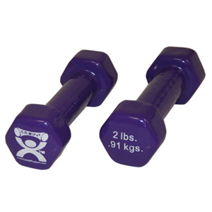 Picture of CanDo CanDo-10-0551-2 2 lbs Vinyl Coated Dumbbell&#44; Violet - 1 Pair