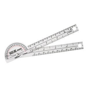 Picture of Baseline Baseline-12-1005HR-25 180 deg Head Hires Pocket Goniometer with 6 in. Arm - Pack of 25
