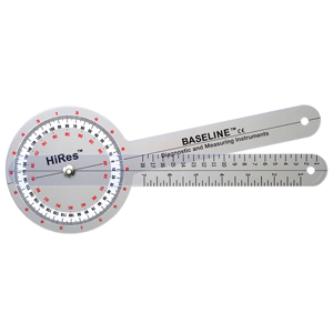 Picture of Baseline Baseline-12-1000HR 360 deg Head Plastic Goniometer Hires with 12 in. Arm