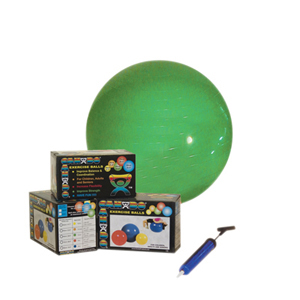 Picture of CanDo CanDo-30-1846 26 in. Inflatable Exercise Ball with Pump - Green
