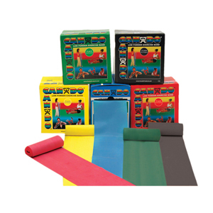 CanDo CanDo-10-5278 Low Powder Exercise Band, 25 yards Rolls - Set of 5