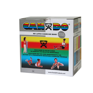 CanDo CanDo-10-5636 Latex Free Exercise Band, 25 yards Roll - Silver, 2X Heavy