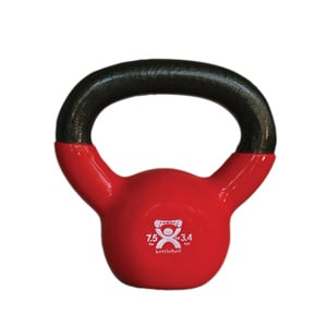 Picture of CanDo CanDo-10-3192 7.5 lbs Vinyl Coated Kettlebell, Red