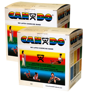 CanDo CanDo-10-5650 Latex Free Exercise Band, 100 yards - Tan, 2X Light