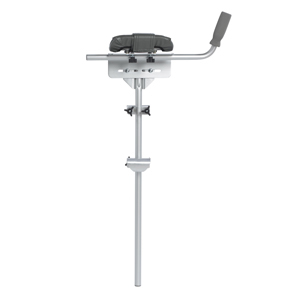 Platform Walker with Crutch Attachment - Silver