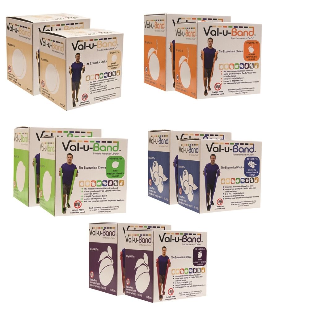 -10-6138 Latex Free Band, 100 Yard - 5 Color Set - Twin Pack