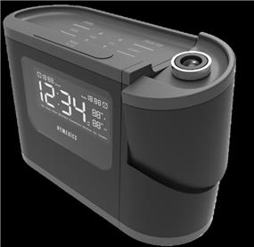 Picture of Homedics HoMedics-SS-5080 Recharged Projection Alarm Clock with Temp Sensor