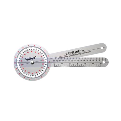 Picture of Baseline Baseline-12-1002HR-25 Hires Goniometer with 360 deg Head & 6 in. Arms - Pack of 25