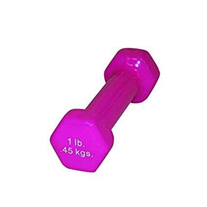 Picture of CanDo CanDo-10-0550-1 1 lbs Vinyl Coated Each Dumbbell&#44; Pink