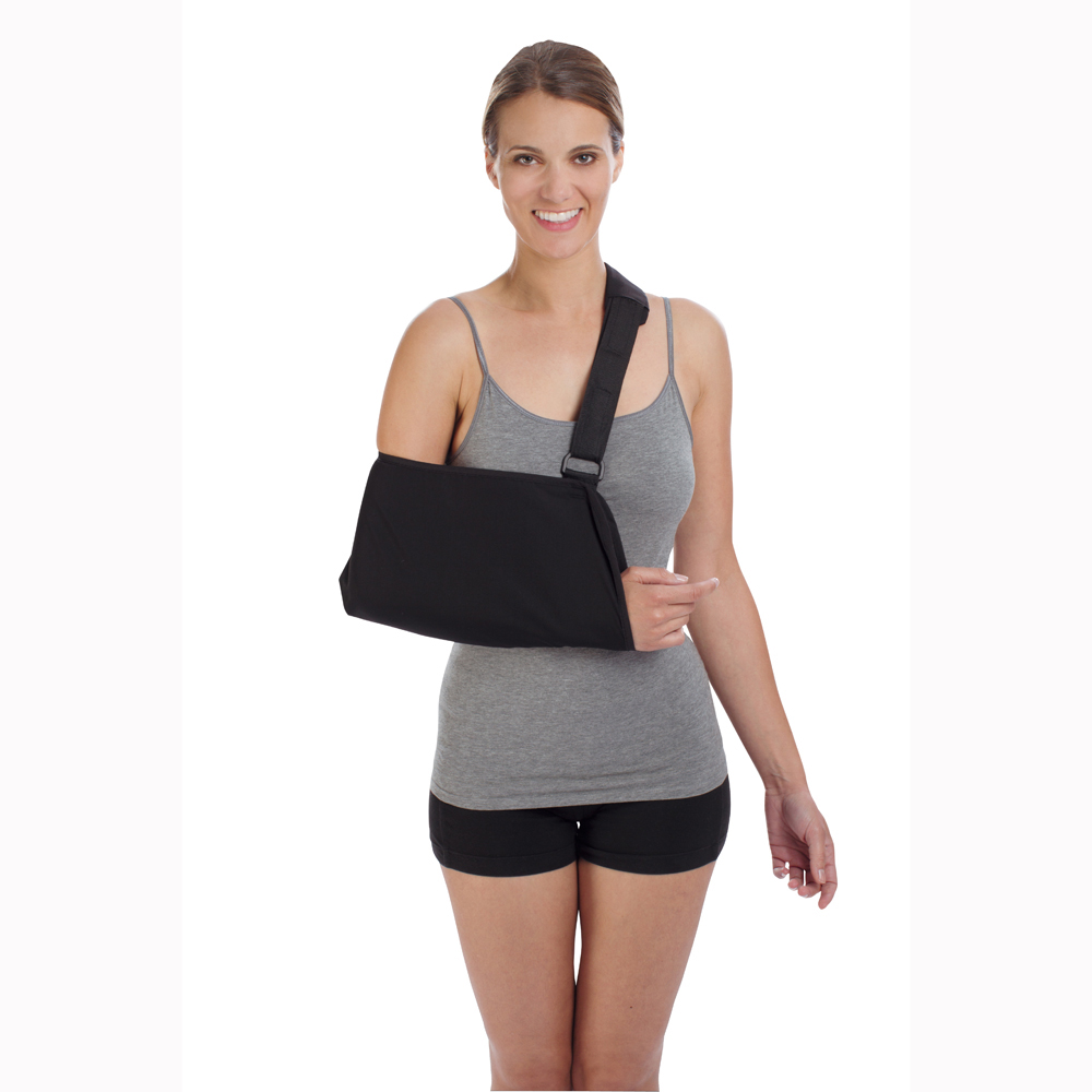 DJO-79-84005-EA 8 x 16 in. Deluxe Arm Sling with Pad, Medium - Black -  Procare