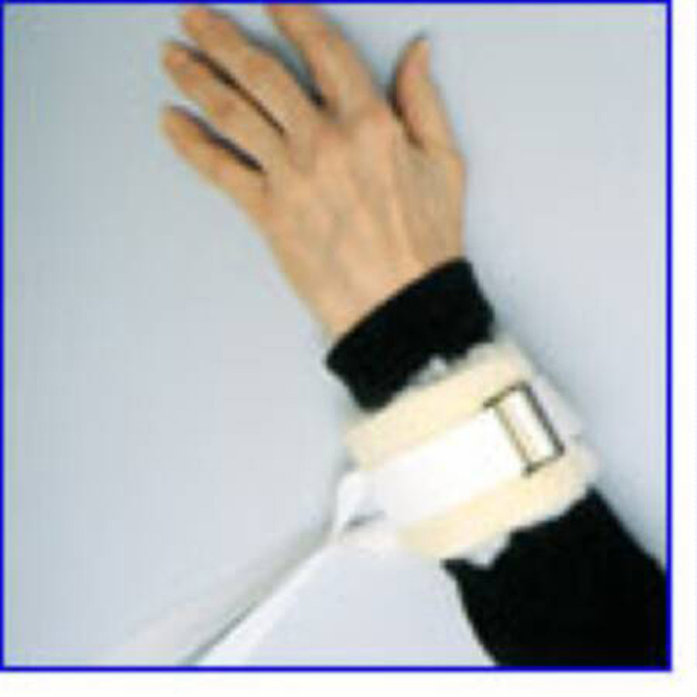 Ankle & Wrist Restraint One Size Fits Reusable Synthetic Sheepskin