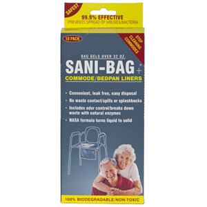 Picture of Cleanwaste Cleanwaste-H645S1 Sani Bag Plus Commode Liners, Pack of 10
