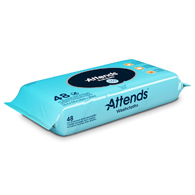 Picture of Attends Attends-WCPP1000 Pop-Up Washcloths with Aloe & Vitamin E - 48 Per Pack