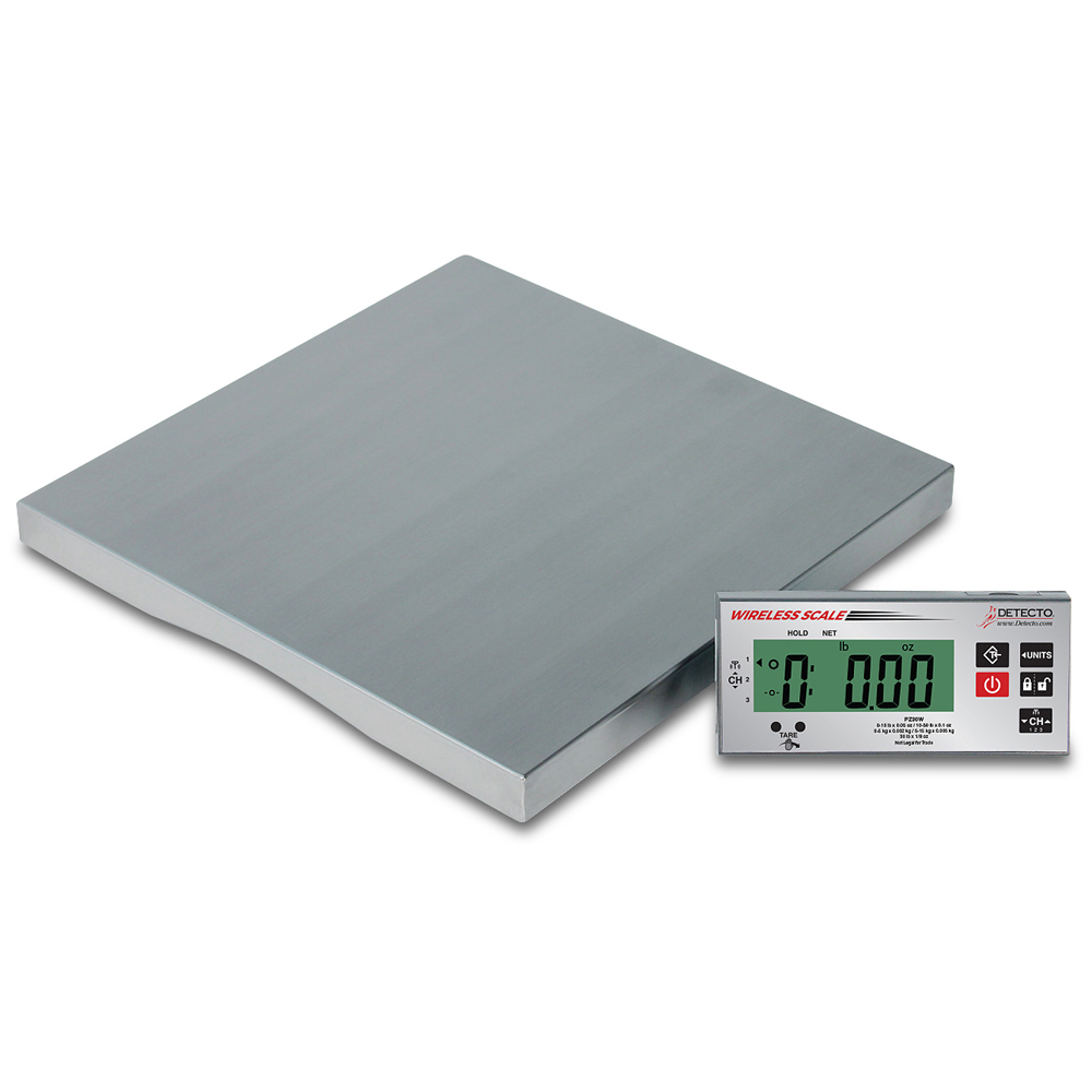 Picture of Detecto Detecto-PZ30W Stainless Steel Scale with Wireless Display &amp; Touchless Tare