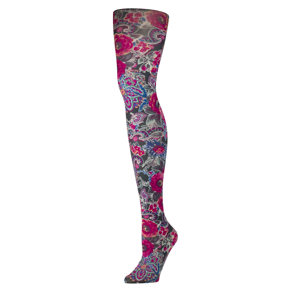 Picture of Celeste Stein Celeste-Stein-601-1777 Womens Tights with Maria Pattern, Multi Color - Regular