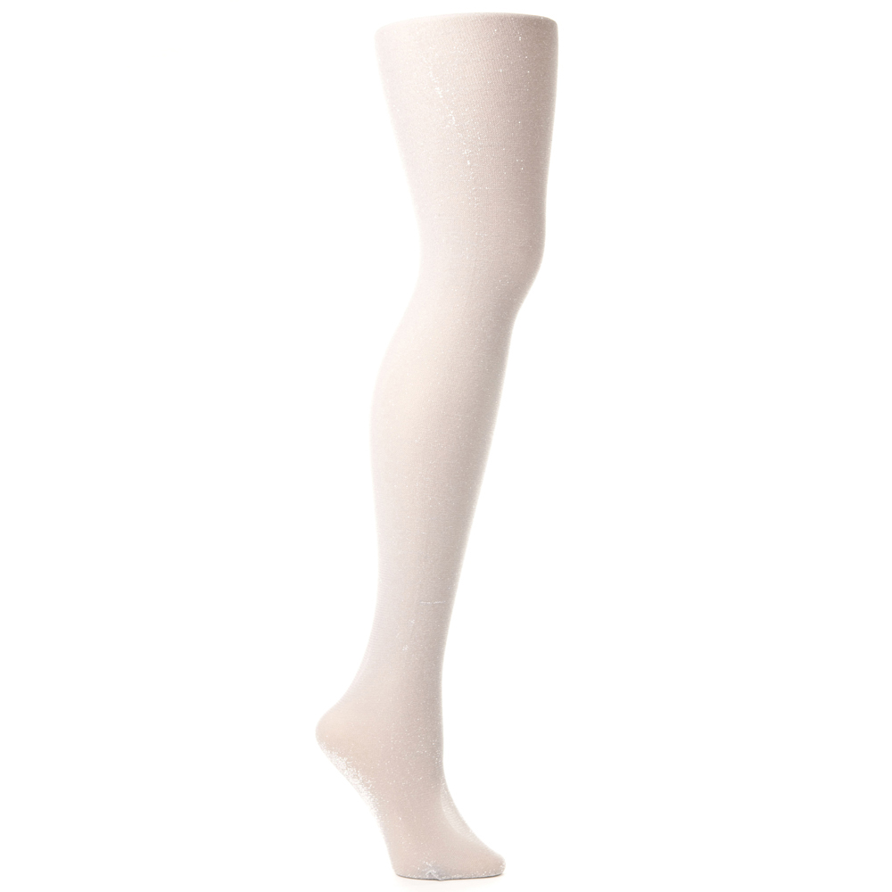 Picture of Celeste Stein Celeste-Stein-601Q-WHT-SOLID Womens Tights with Solid Pattern&#44; White - Queen