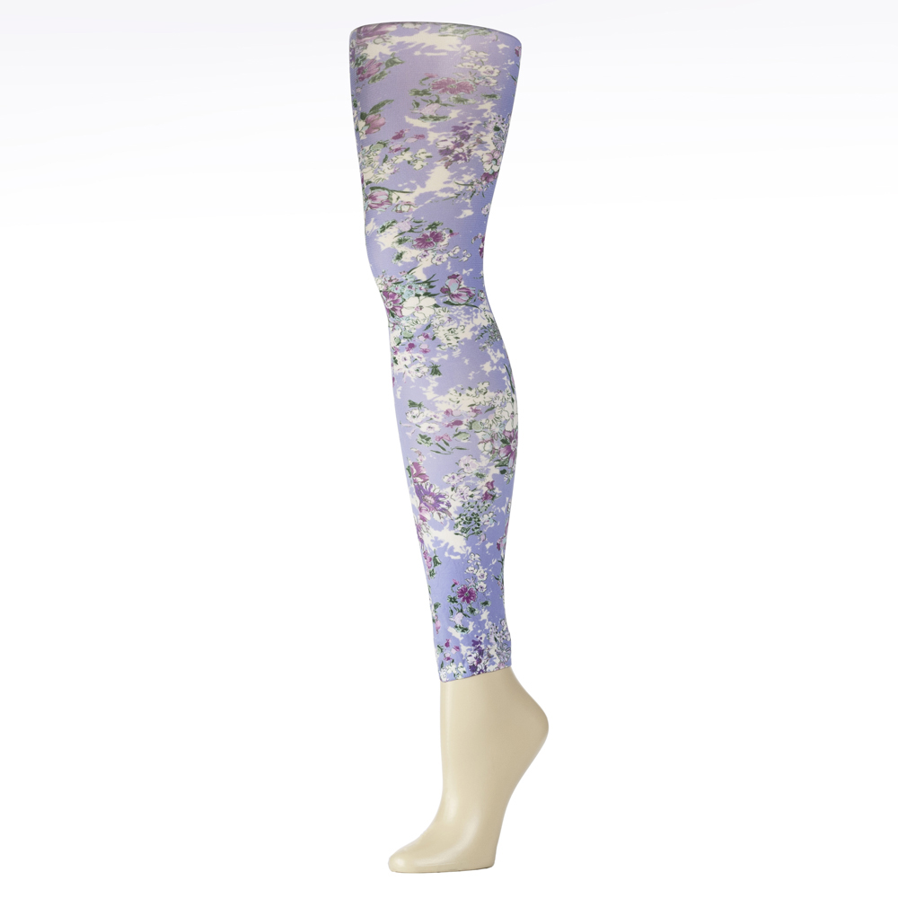 Picture of Celeste Stein Celeste-Stein-625-2052 Womens Leggings with Purple Klara Pattern, Purple - Regular