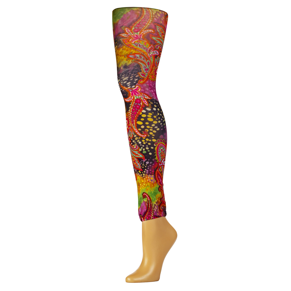 Picture of Celeste Stein Celeste-Stein-625Q-1850 Womens Leggings with Multi Gogo Pattern&#44; Multi Color - Queen