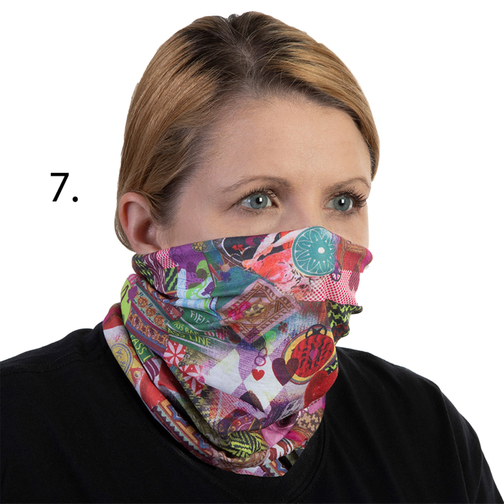 Picture of Celeste Stein Celeste-Stein-B-1591 Face Mask & Buff for Covering with Cujo Pattern for Unisex