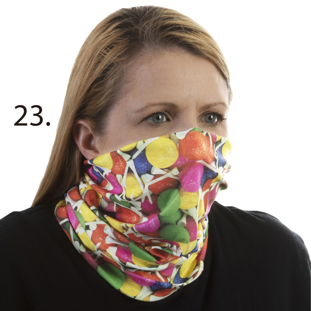 Picture of Celeste Stein Celeste-Stein-B-1594 Face Mask & Buff for Covering with Golf Tee Time Pattern for Unisex