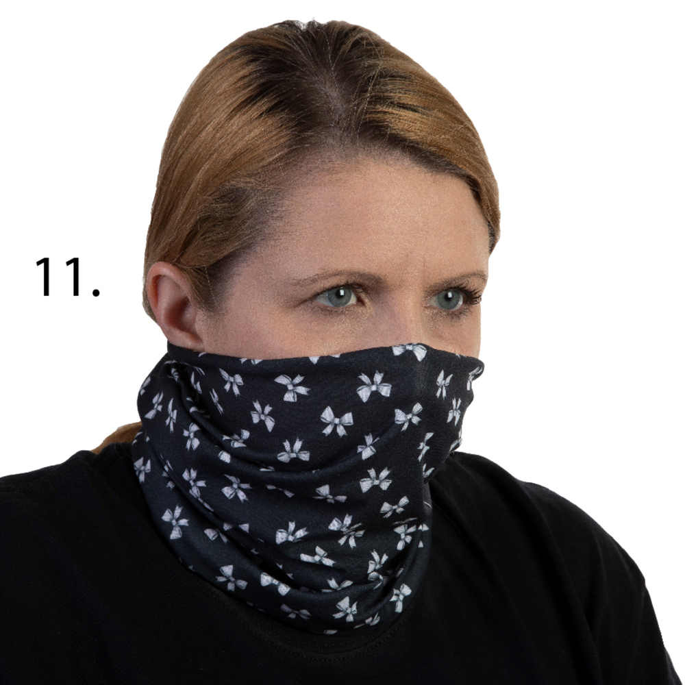 Picture of Celeste Stein Celeste-Stein-B-1897 Face Mask & Buff for Covering with Bows Pattern for Unisex