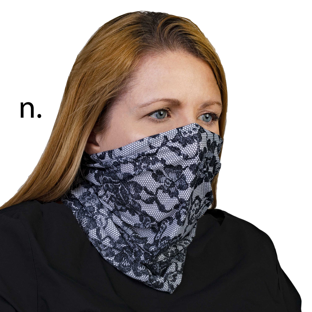 Picture of Celeste Stein Celeste-Stein-B-1931 Face Mask & Buff for Covering with Power Lace Pattern for Unisex