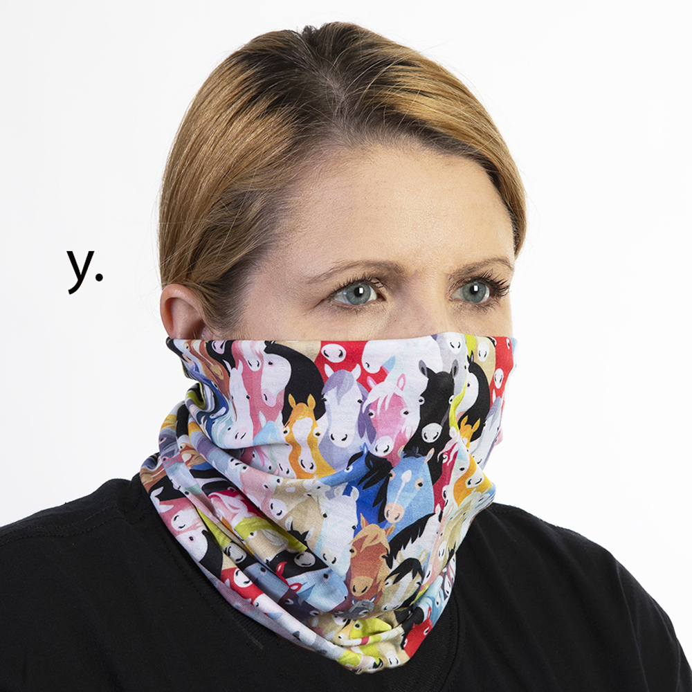Picture of Celeste Stein Celeste-Stein-B-2061 Face Mask & Buff for Covering with OMG Ponies Pattern for Unisex