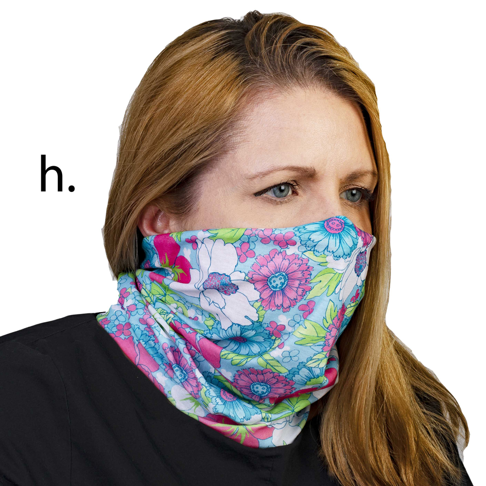 Picture of Celeste Stein Celeste-Stein-B-2245 Face Mask & Buff for Covering with Lilys Garden Pattern for Unisex