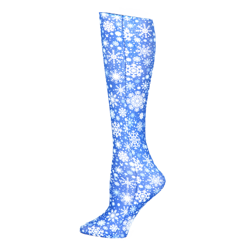 Picture of Celeste Stein Celeste-Stein-CH187-1990 15 in. Kids Knee Sock with Snowflakes Pattern&#44; Blue
