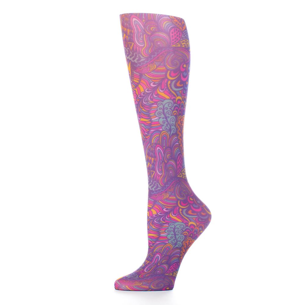 Picture of Celeste Stein Celeste-Stein-CH187-2079 15 in. Kids Knee Sock with Fantasea Pattern&#44; Multi Color