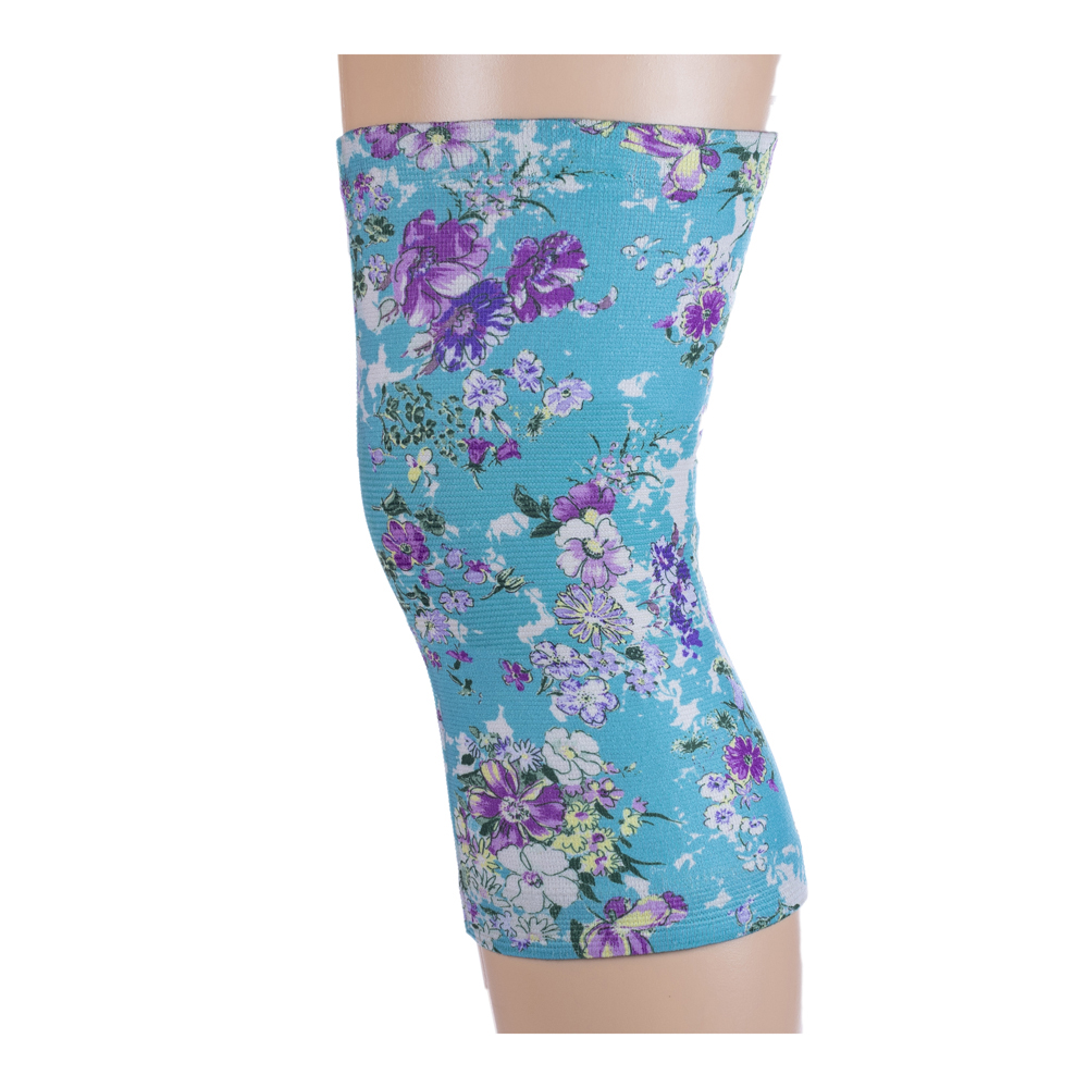 Womens Light & Moderate Knee Support with Klara Pattern, Turquoise - Regular