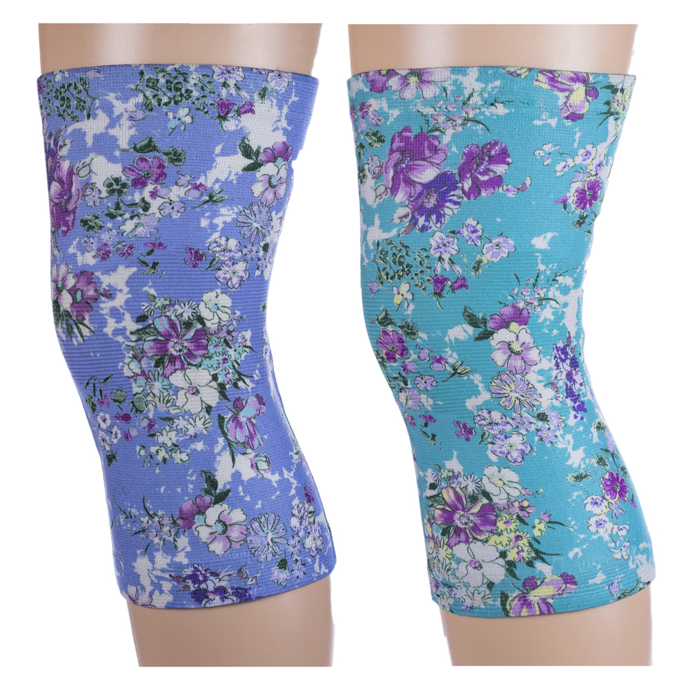 Knee Support Set with Klara & Purple Klara Pattern, Multi Color - Regular