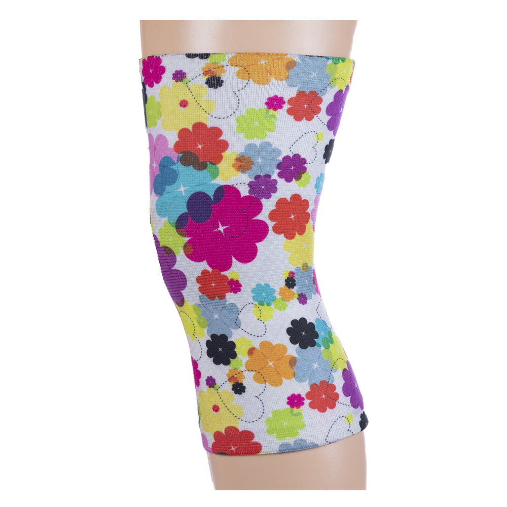 Womens Light & Moderate Knee Support with Regular Lucky Hearts Pattern, Multi Color - Regular