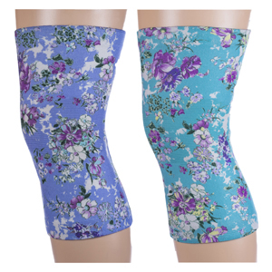 Knee Support Set with Klara & Purple Klara Pattern, Multi Color - Queen