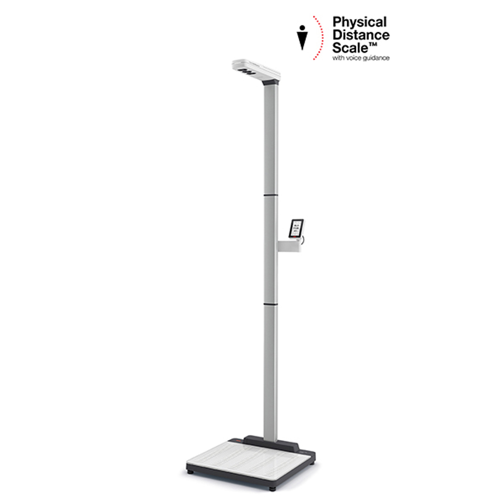 EMR-Validated Physical Distancing Touch-Free Scale & Ultrasonic Height Rod