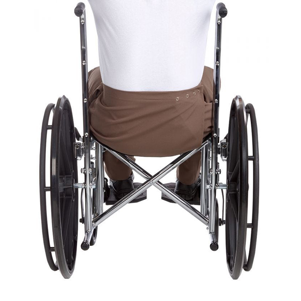Picture of Silverts Adaptive Silverts-SV50220-SV57-XL Wheelchair Gabardine Pants for Men&#44; Brown - Extra Large