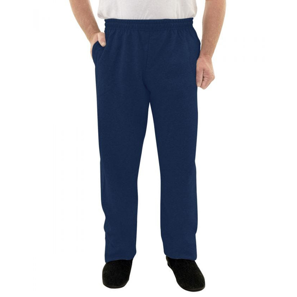 Picture of Silverts Adaptive Silverts-SV50820-SV3-L Regular Pull On Fleece Pant for Men&#44; Navy - Large