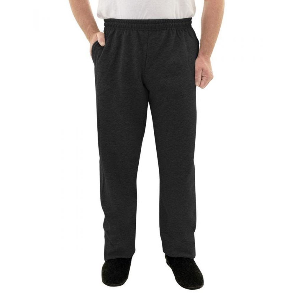 Picture of Silverts Adaptive Silverts-SV50820-SV2-L Regular Pull On Fleece Pant for Men&#44; Black - Large