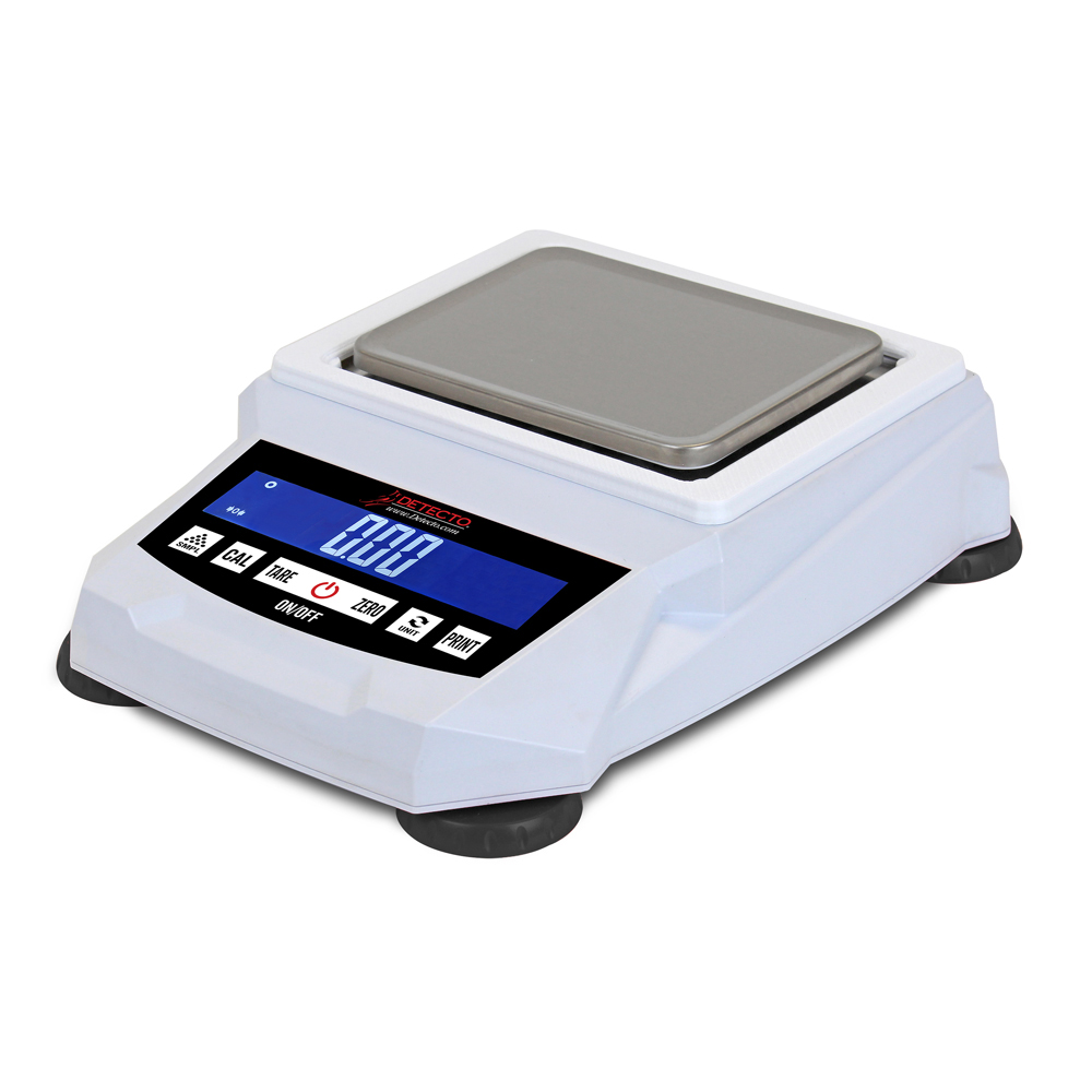 Detecto 420-2000 2000 g Digital Precision Balance Scale - 5 7/10 x 4 1/2 Platform, Stainless Steel