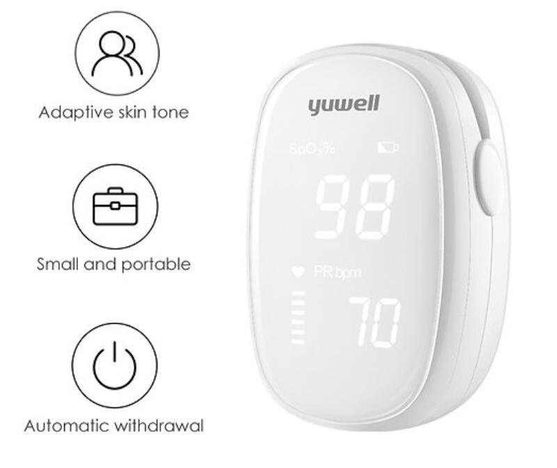 -YX102 Finger Pulse Oximeter, White