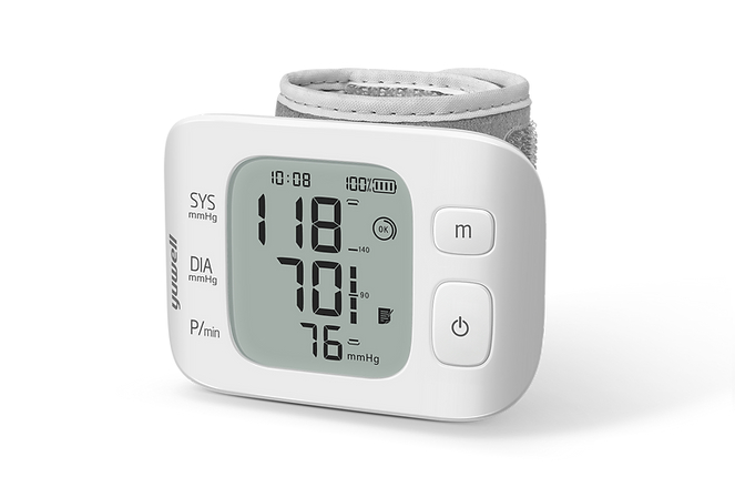 -YE8800AR Wrist Blood Pressure Monitor, White