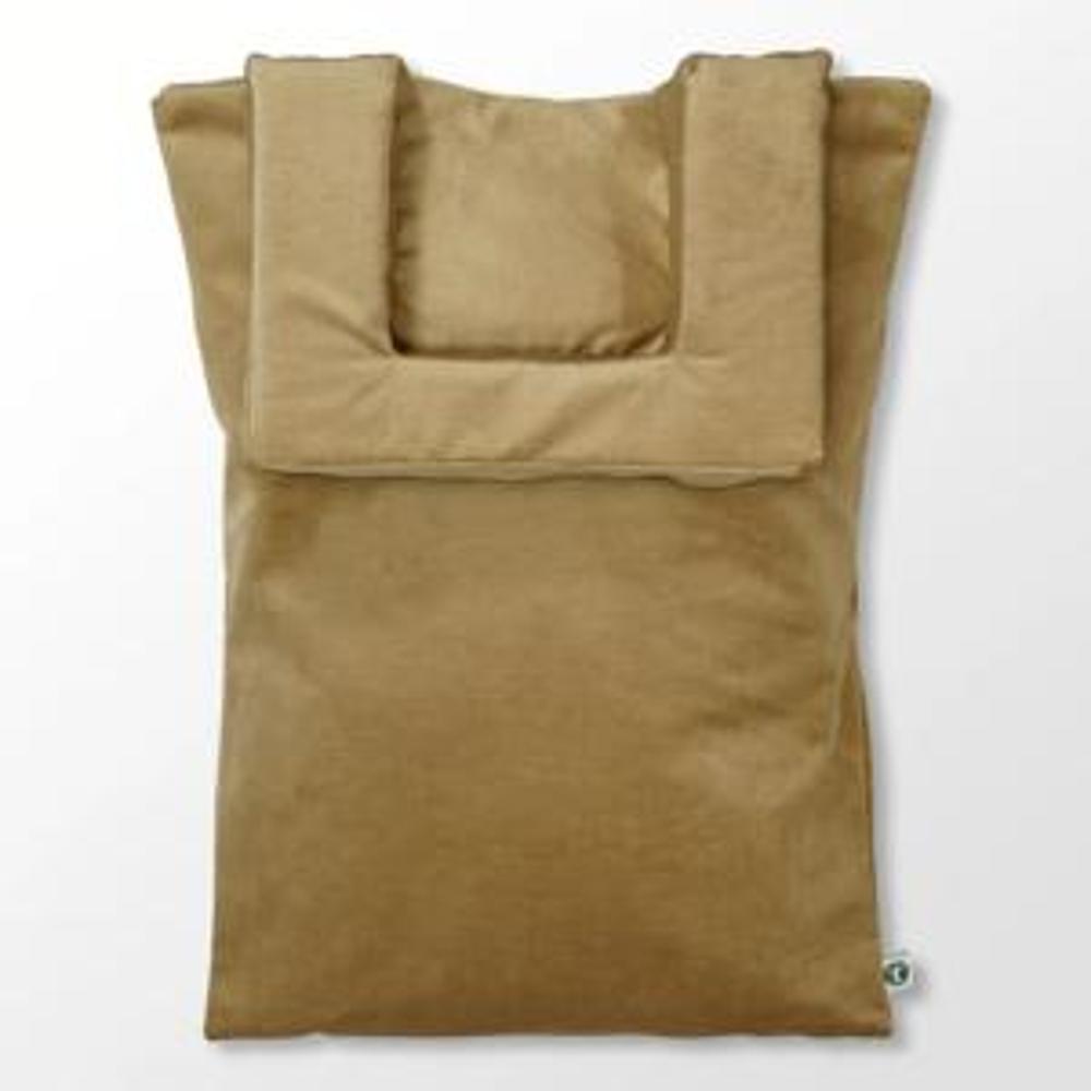 -TauVerCam1100 Vertical Cushioned Pillow Case - Camel