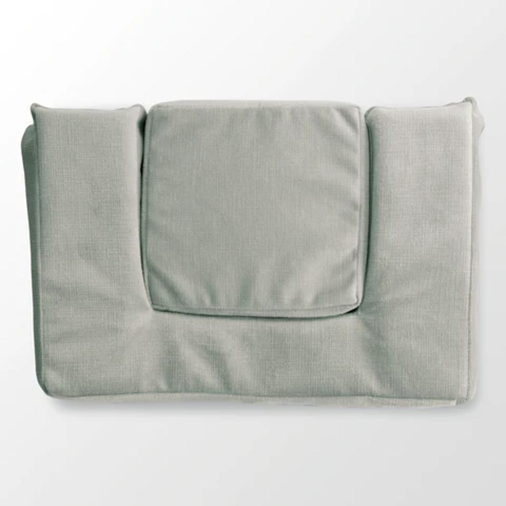 -TauHorGre1100 Horizontal Cushioned Pillow Case - Gray