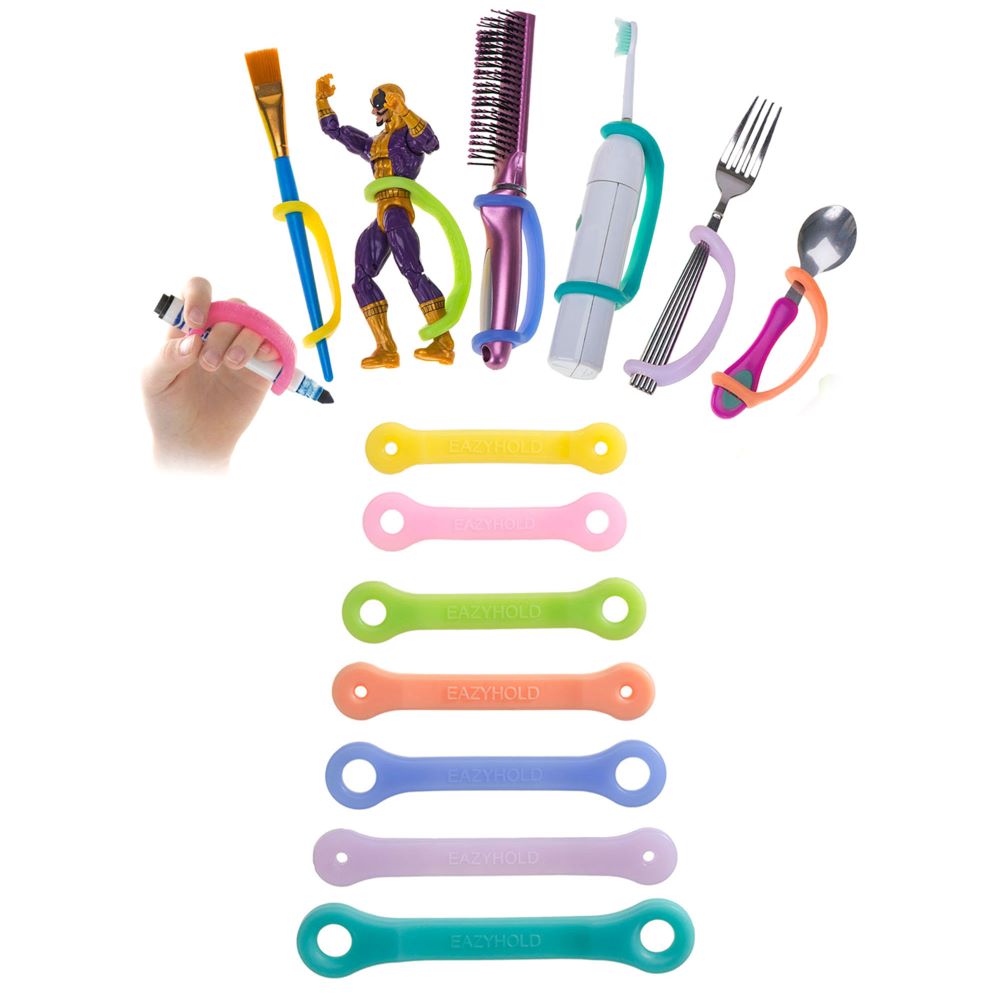 -101 Teacher & Therapist Adaptive Grip Aid - Assorted Color - Assorted Size - Pack of 7