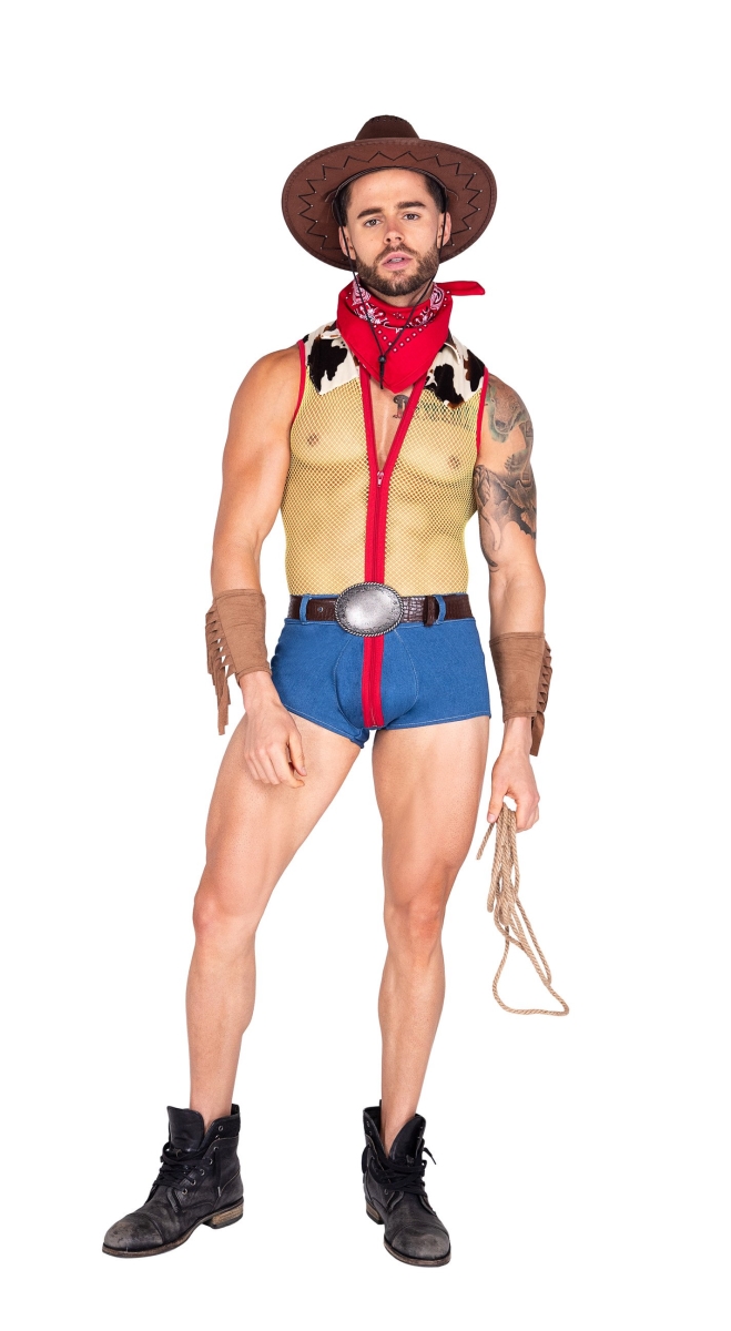 Playful Sheriff Costume - Yellow Red & Blue - Small - Fun Design